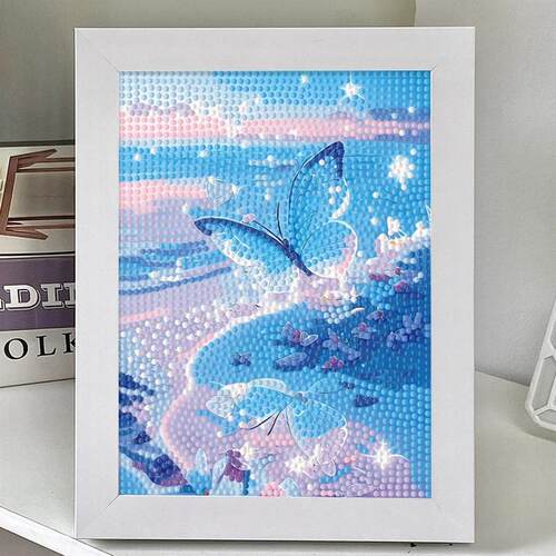 带框蝴蝶钻石贴画满钻2025新款卧室儿童手工diy制作动物点粘贴画