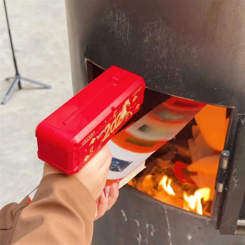 【祭祖送钱神器】电动送钱枪过年烧纸神器齿轮连发远射开纸送钱枪