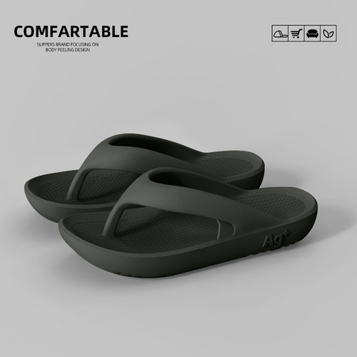 踩屎感人字拖男士夏季新款EVA厚底凉拖外穿防滑不臭脚情侣拖鞋潮