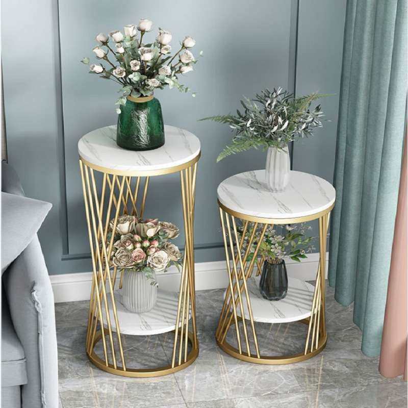 北欧铁艺室内花架轻奢大理石摆件客厅落地式置物架简约花架子,包装,电子元器件包装,淘宝优惠券,粉丝福利购,淘宝优惠卷