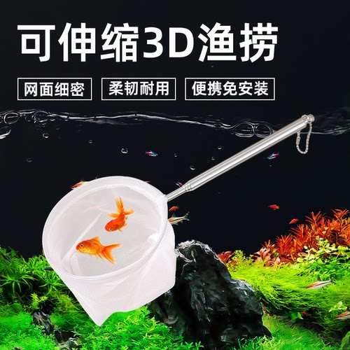 渔网捞鱼网户外捞鱼小漏网抄网3d