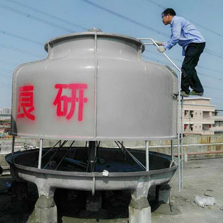 制冷设备良研100吨圆形逆流式散热玻璃钢冷却塔