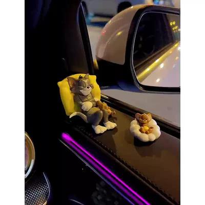 猫和老鼠汽车装饰摆件女车内时尚卡通可爱睡梦猫和老鼠装饰品摆件