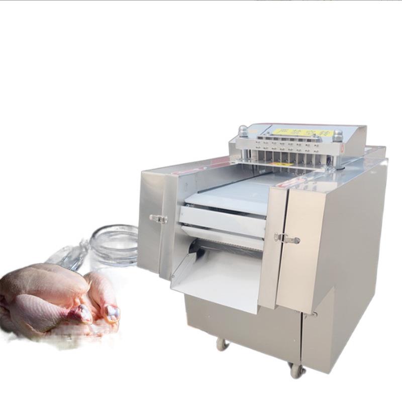 全自动切块机多功能鸡鸭鸡腿剁块机商用排骨猪脚鱼肉切块机器优