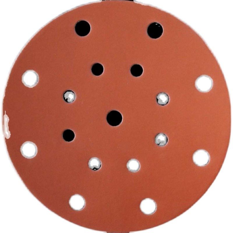 橙砂6寸1e7孔干磨砂纸陶瓷锆钢玉植绒圆盘磨片腻子打磨抛光砂纸片,标准件/零部件/工业耗材,砂纸,淘宝优惠券,粉丝福利购,淘宝优惠卷