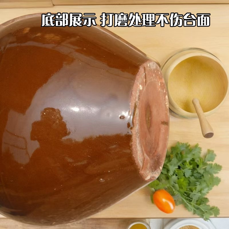 四川泡菜坛子陶瓷土陶小号家用老式D酸菜坛超大号腌菜罐咸菜罐加
