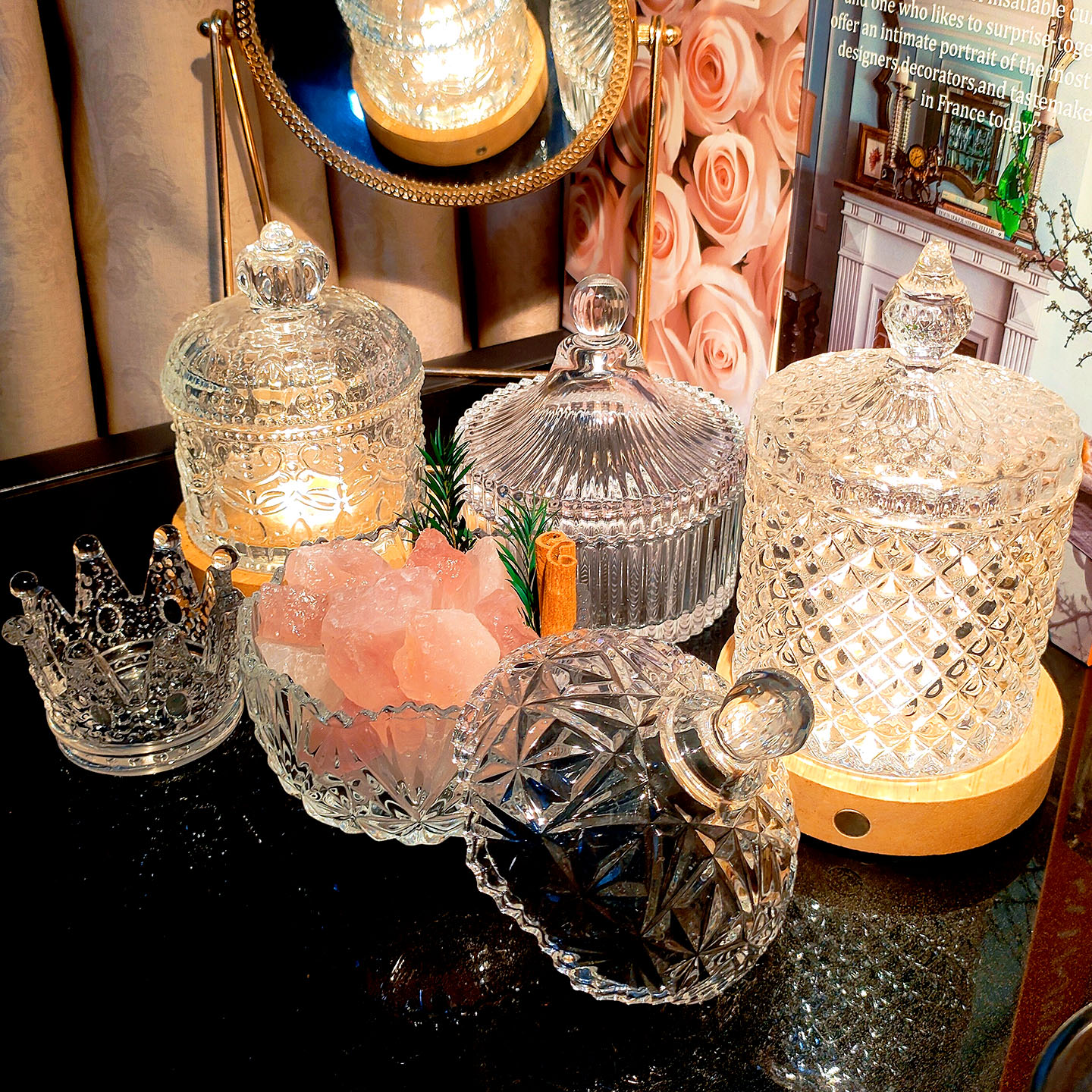 扩香石原石招财水晶石香薰