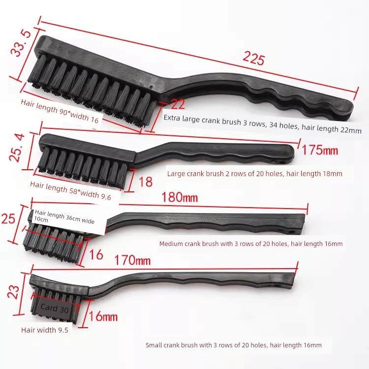 防静电刷工业曲柄刷电路板小刷硬毛清洁刷小刷排刷