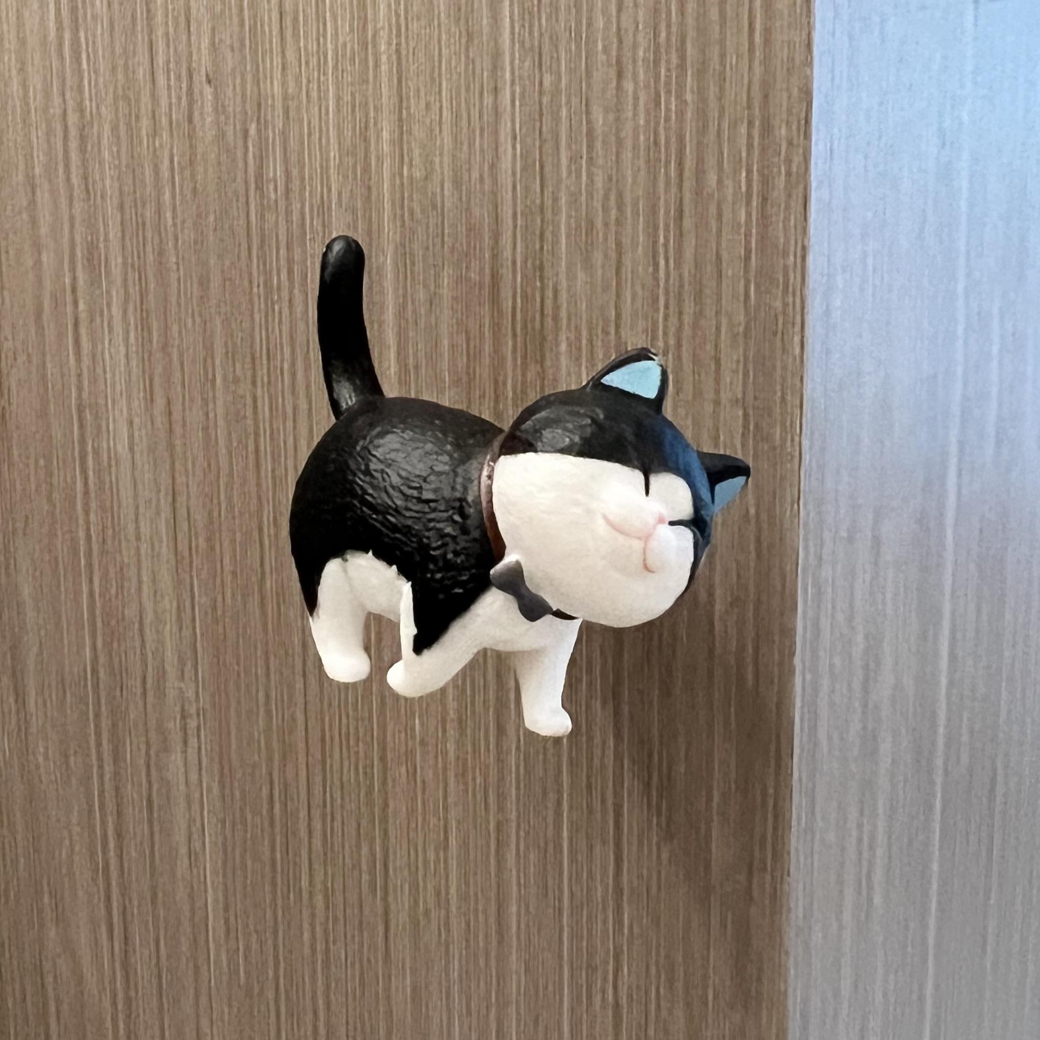 免订强力自粘抽屉衣柜可爱猫咪单孔小拉手免打孔柜子家具柜门把手图片