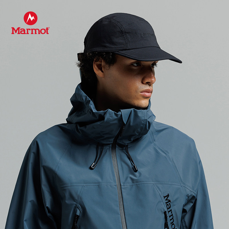 MARMOT土拨鼠春夏新款护颈遮阳短檐帽 -Lipstop Sunshade Jet Cap - 实物图