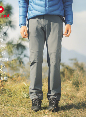 MARMOT土拨鼠Trek Comfo男女同款防泼水户外保暖跋涉徒步长裤秋冬