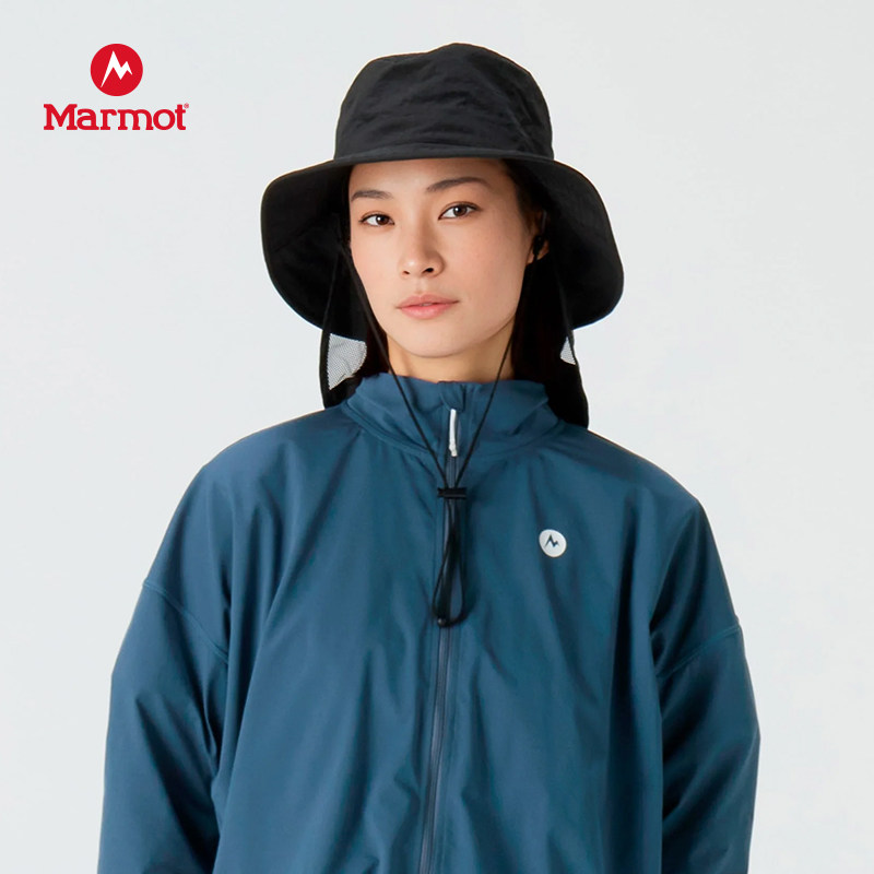 MARMOT土拨鼠春夏新款护颈遮阳探险帽 -Sunshade Adventure Hat