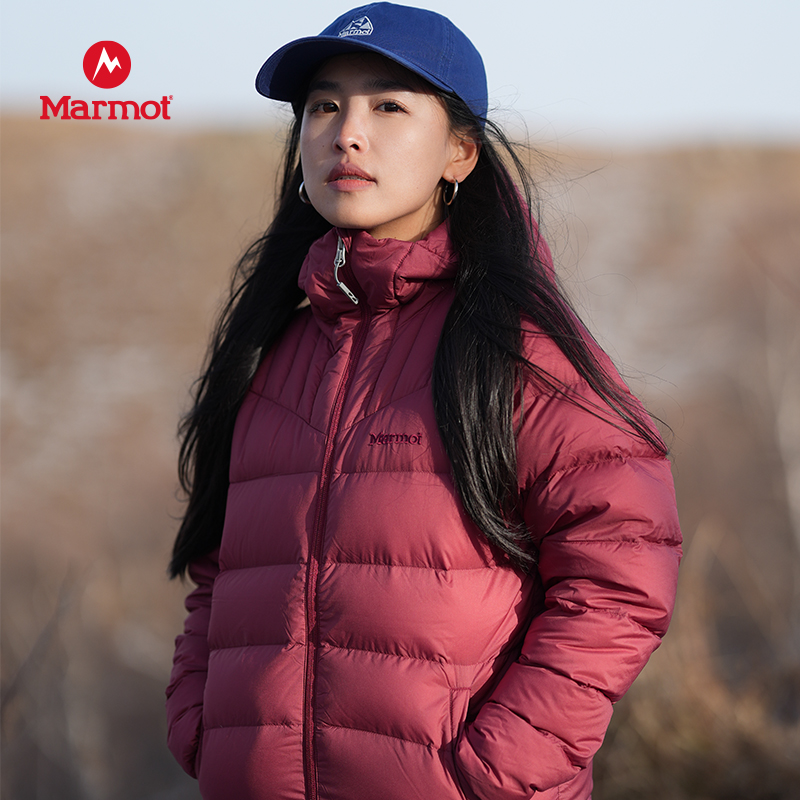 MARMOT土拨鼠男女同款长矛羽绒服