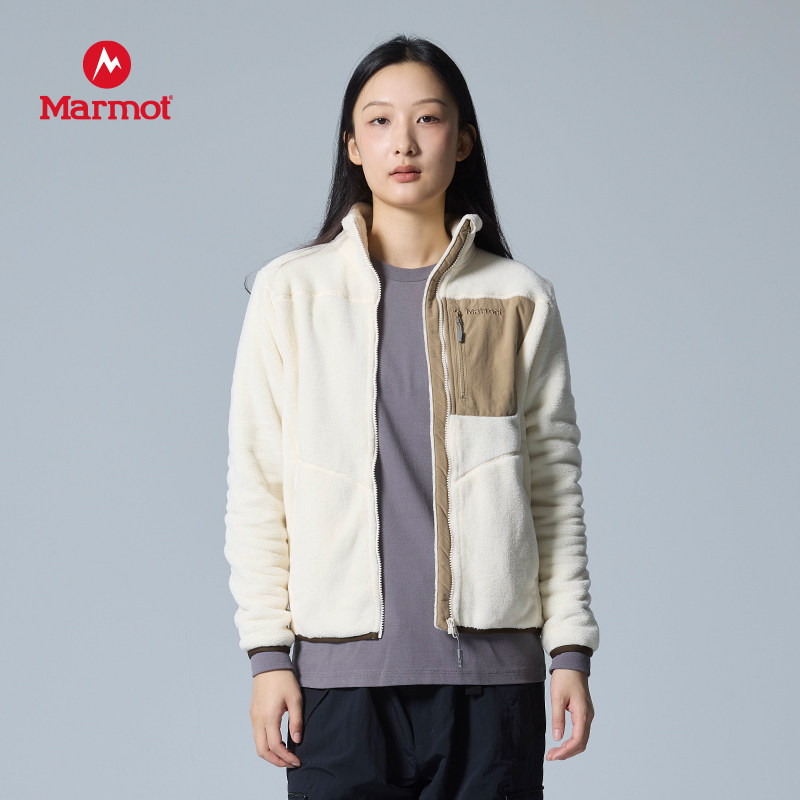 MARMOT土拨鼠女款清澈抓绒衣