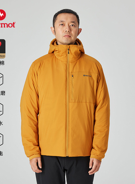 MARMOT土拨鼠男女同款德纳里轻量棉服金标P棉防泼水连帽夹克外套
