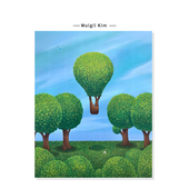 饰挂画芯 生命力风景插画绿色治愈系创意复刻艺术装 Mulgil Kim