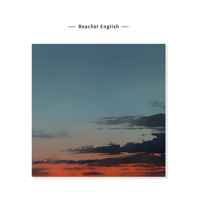 【Reachel English】蓝天白云风景插画治愈系复刻艺术装饰挂画芯