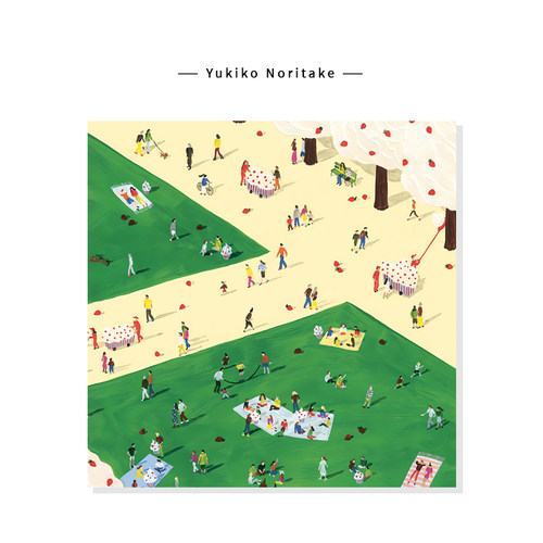 【Yukiko Noritake】户外公园广场风景插画治愈ins艺术复刻挂画芯