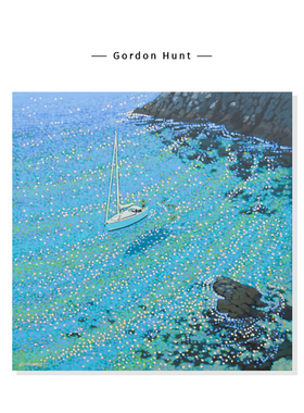 【Gordon Hunt】一帆风顺海洋风景插画蓝色系复刻艺术装饰挂画芯