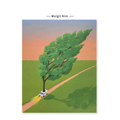 饰挂画芯 生命力风景插画绿色治愈系创意复刻艺术装 Mulgil Kim