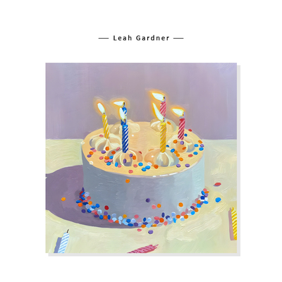 【Leah Gardner】小众生日蛋糕治愈系清新静物复刻艺术装饰挂画芯