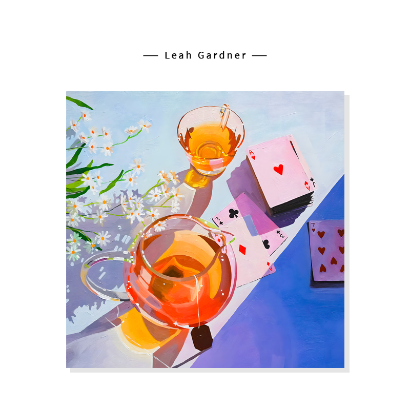 【Leah Gardner】清新治愈系静物简约通透感复刻艺术装饰挂画芯