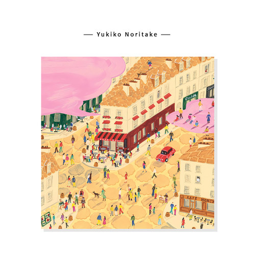 【Yukiko Noritake】法式中古风街景插画复古建筑艺术复刻挂画芯