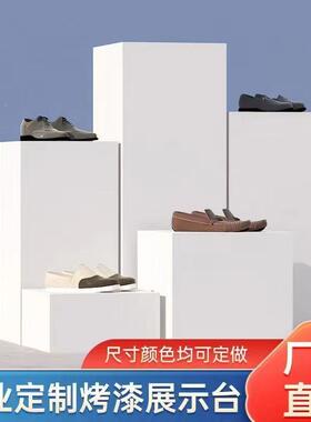 地台展窗示台橱长NNH方体木制烤商模特白色底座业陈列展柜展漆会