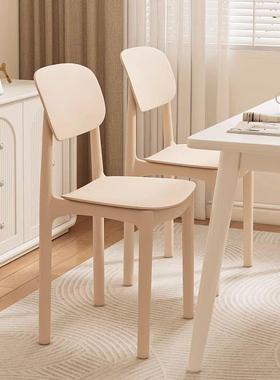 餐椅用加可叠放04837塑料椅子餐厅餐家桌靠背凳厚子商椅用靠背北