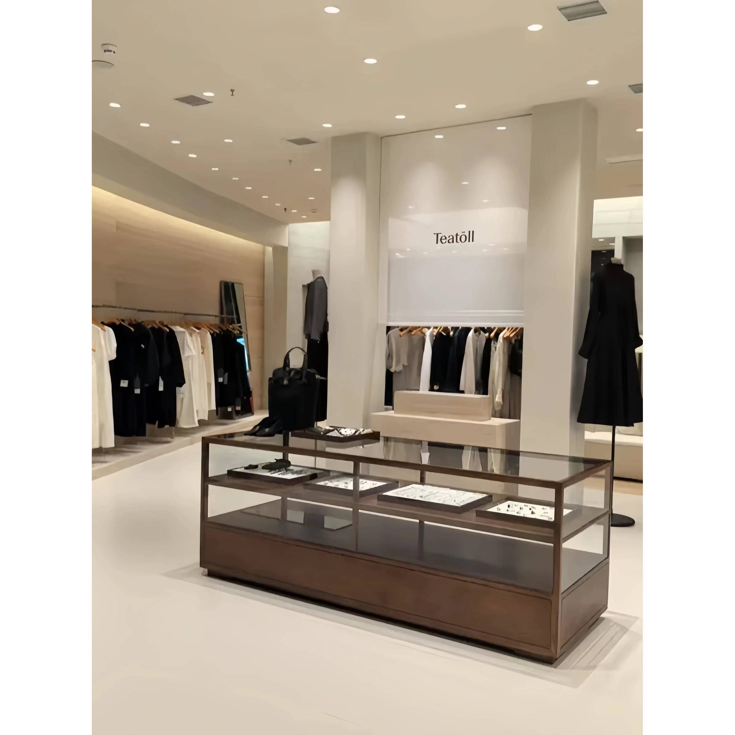 服装店中岛展示柜珠宝店饰品摆件陈列架女装店展示桌储物柜流水台