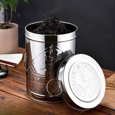 陈皮储存罐专用密封罐收纳盒铁罐不锈钢茶叶桶茶叶罐大号储物桶