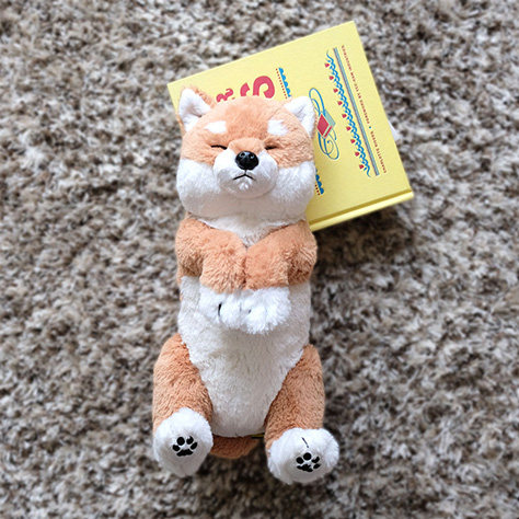 日本sunlemon仿真小狗玩偶大号柴犬秋田犬瞌睡狗毛绒玩具节日礼物