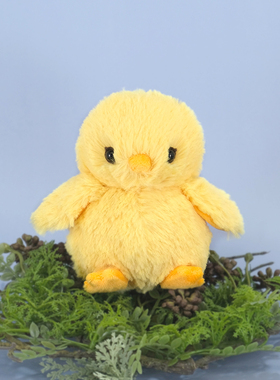 日本Sunlemon正版黄色小鸡宝宝小鸡崽毛绒玩偶娃娃公仔生日礼物