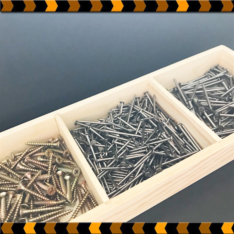 木工小铁钉子小螺丝儿童木工钉创客材料包M耗材幼儿园木工工具套
