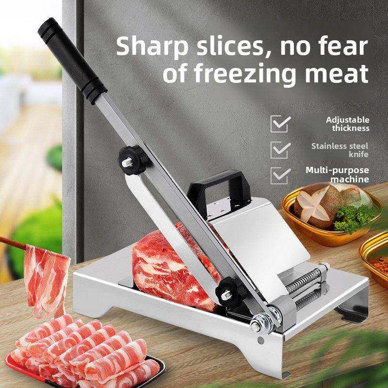 羊肉卷切片机家用手动年糕切刀冷冻肥牛肉和羊肉卷切片机商用肉类,厨房/烹饪用具,手动切片器,淘宝优惠券,粉丝福利购,淘宝优惠卷