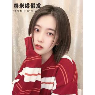 假发为妇女短发,全真实和自然的部分,流行的化疗后妇女的特殊假