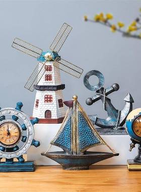 海洋覆古小摆件玄关欧式创意家居摆设客厅服装餐厅酒柜店铺装饰品