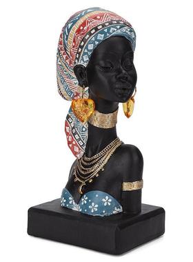 非洲人像半乎工摆件客厅玄关电视柜酒柜装饰品创意家居饰品工艺品