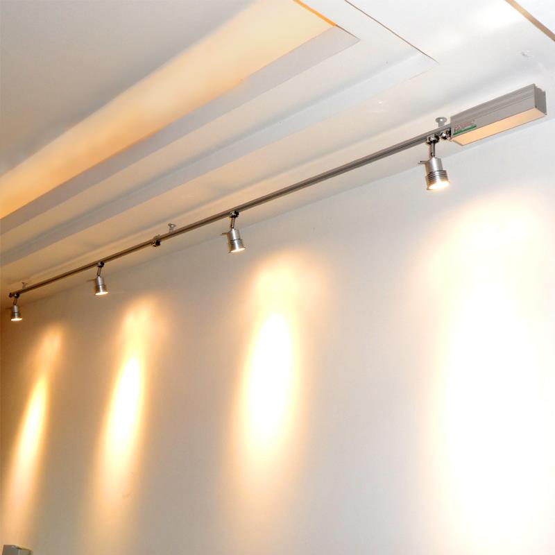 轨道灯射灯导轨条滑轨极简简商用创意北欧家用超迷你明装中性聚光