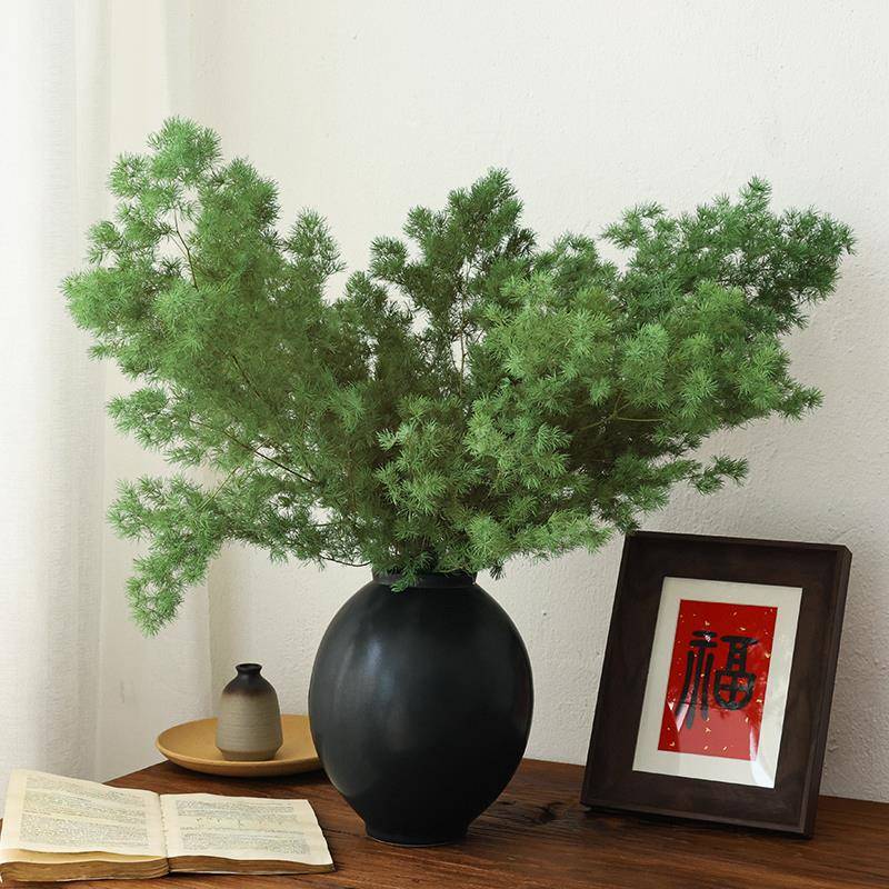 绿色蓬莱松永生花干 干燥花花束高级真花家居摆设插花酒店造景装