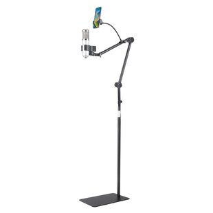 麦克风落地式支架手机IPAD懒人架立式户外直播电容V话筒悬臂摇臂