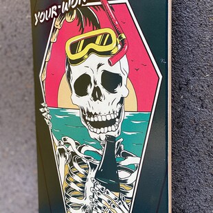 7.25自由式滑板m板面复古板无限滑板山本勇滑板车双翘儿童成人