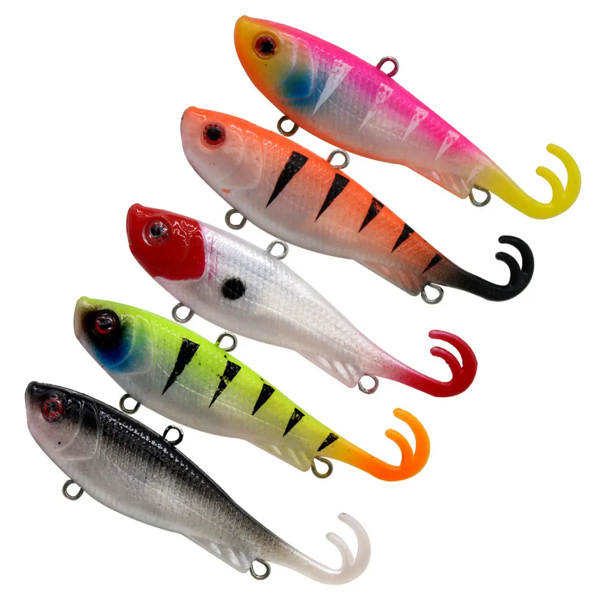 工厂直销日式开叉尾包铅软饵65mm11g假饵包铅鱼路亚饵软体vib裸鱼