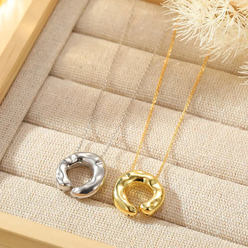 s925银异形吊坠项链女夏季新品锁骨链欧美ins风时尚感