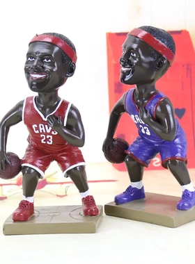 创意树脂摆件篮球运球式摆件球迷粉礼物礼品家居装饰摆件