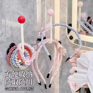多巴胺发圈发箍收纳架浴室免打孔挂钩发饰发夹皮筋头绳发箍收纳架
