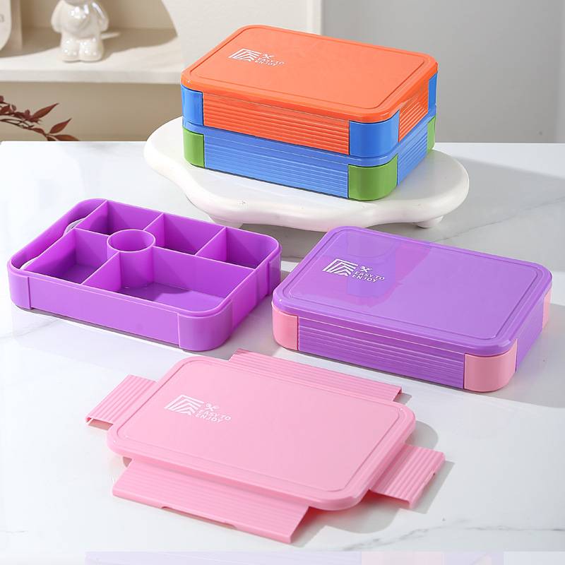 食品级儿童学生分格密封水果盒沙拉盒上班微波加热便当盒饭盒餐盒