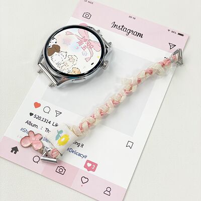 适用vivowatch5表带蝴蝶手绳watchgt女士watch3/2/1夏天百搭手表