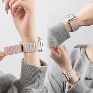 适用vivowatch5/gt撞色反扣磁吸硅胶321手表带运动iqoowatch5/GT