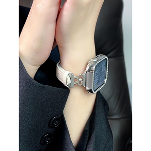 高颜值适合vivo watchGT5手表带蝴蝶轻奢百搭女iQOOwatch高级皮质